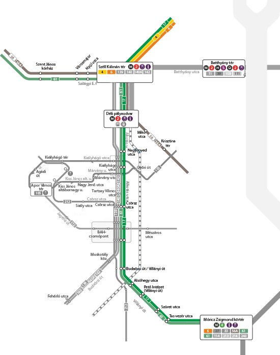 Villamos Térkép / Tram Map